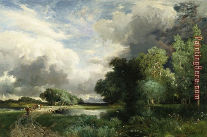 Thomas Moran Approaching Storm Clouds